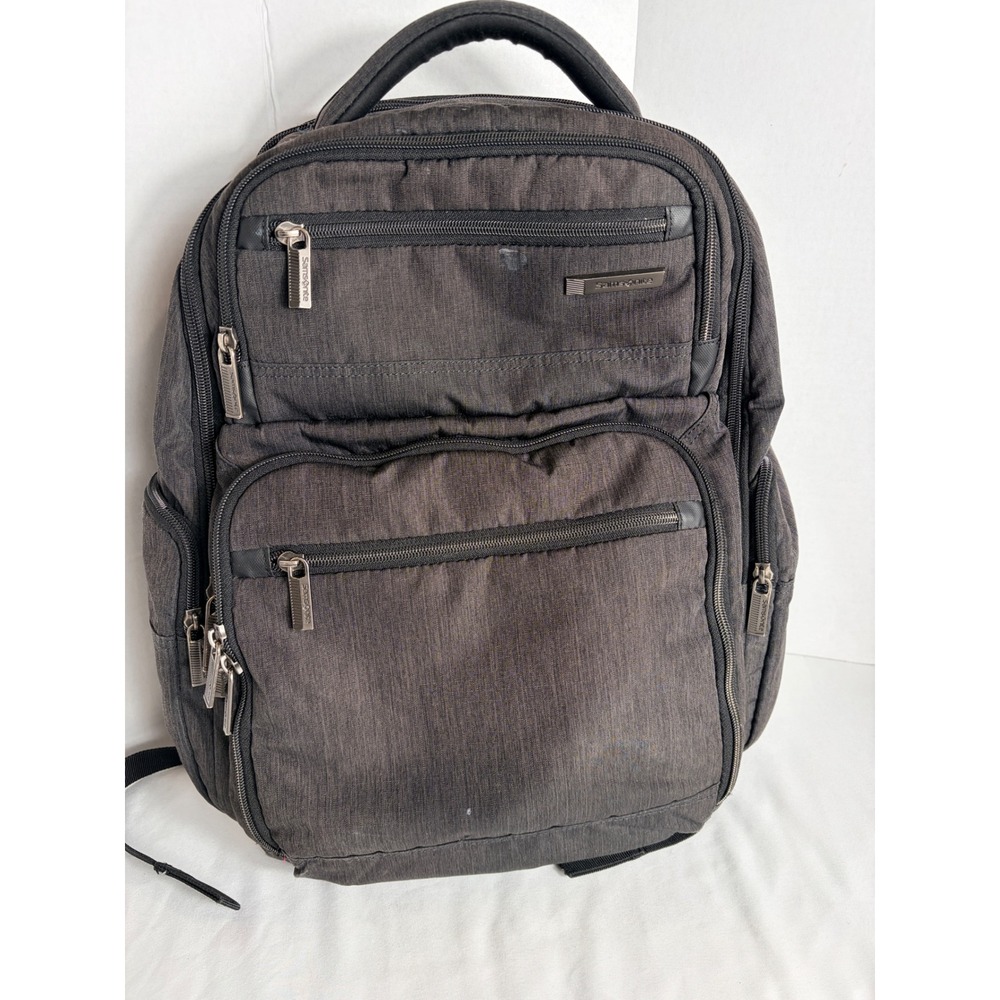 Samsonite Unisex Laptop Backpack Charcoal Gray Large Travel Business School Bag
